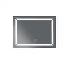 Дзеркало Mixxus LIGHT MR01-80x60 з Led Touch, Anti-fog, димером, регулятором яскравості, годинником (MI5998)