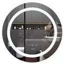 Дзеркало Mixxus PLAIN MC02-80 з Led Touch, Anti-fog, димером, регулятором яскравості, годинником (M (MI6931)