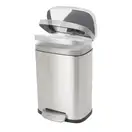 Відро для сміття з плавним закриттям прямокутне Mixxus Bevel-TC0112 SS Color 12л колір наржавійка ( (MI7087)