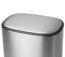 Відро для сміття з плавним закриттям овальне Mixxus Premium Diverse-TC0112 SS Color 12л колір наржа (MI7079)