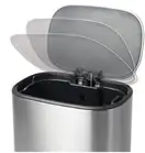 Відро для сміття з плавним закриттям овальне Mixxus Premium Diverse-TC0112 SS Color 12л колір наржа (MI7079)