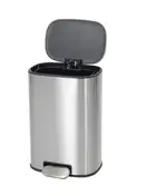 Відро для сміття з плавним закриттям овальне Mixxus Premium Diverse-TC0112 SS Color 12л колір наржа (MI7079)
