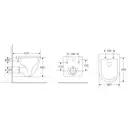 MIXXUS PREMIUM Ellipse Підвісний унітаз, білий (MP6465)