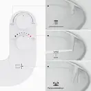 MIXXUS PREMIUM TCB-01 Накладка на унітаз з гігієнічним душем (MP6494)