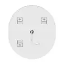 Дзеркало Mixxus Premium ELLIPSE MV05-80x70-Reverse WHITE з Led Touch, Anti-fog, димером (3-6,5kK) ( (MP6645)