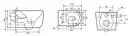 Mixxus Premium TOPPER-0303-R Унітаз підвісний, сірий (MP6657)