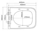 Mixxus Premium Quadro-1301-R Унітаз-біде підвісний (MP6658)