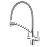 KOER KB-72003-01 Смеситель кухонный 2в1, хром/графит (KR3375)