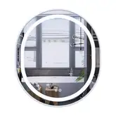 Дзеркало Mixxus Premium ELLIPSE MV05-80x70-Reverse WHITE з Led Touch, Anti-fog, димером (3-6,5kK) ( (MP6645)