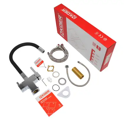 KOER KB-72023-01 Змішувач для кухні, хром (KR5008)