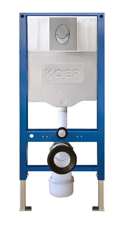 KOER Інсталяція для унітазу KT-0503-01 з кнопкою, хром (KR5347)
