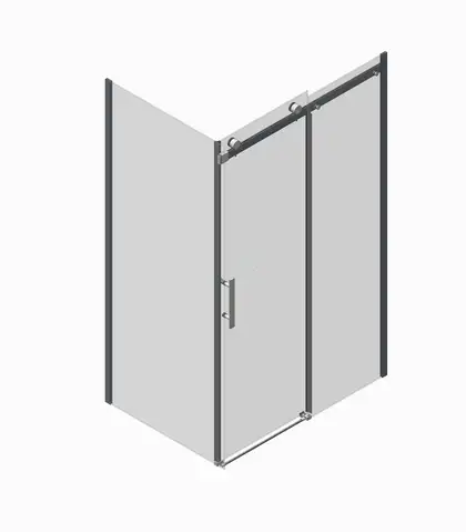 KOER SR SW01-90x200-TR-01 Бічна стінка, хром (KR5381)