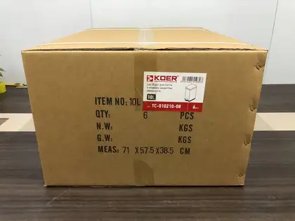 Відро для сміття з плавним закриттям прямокутне Koer TC-010210-08 10 л колір білий (KR5598) Відро для сміття з плавним закриттям прямокутне Koer TC-010210-08 10 л колір білий (KR5598)