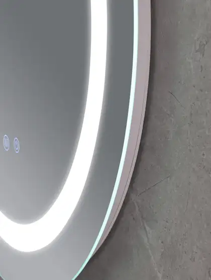 Дзеркало Mixxus PLAIN MC02-80 з Led Touch, Anti-fog, димером, регулятором яскравості, годинником (M (MI6931)