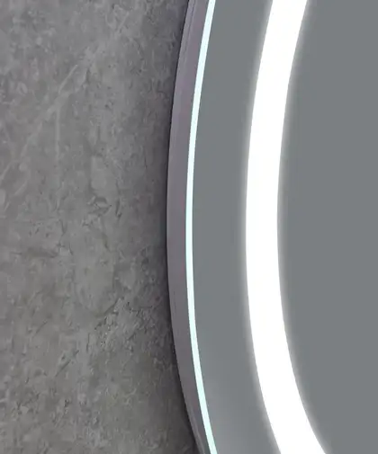 Дзеркало Mixxus PLAIN MC02-80 з Led Touch, Anti-fog, димером, регулятором яскравості, годинником (M (MI6931)