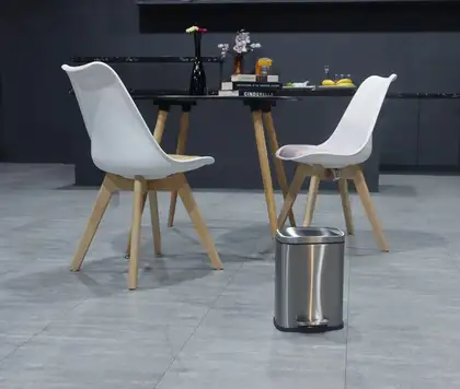 Відро для сміття з плавним закриттям прямокутне Mixxus Bevel-TC0112 SS Color 12л колір наржавійка ( (MI7087)