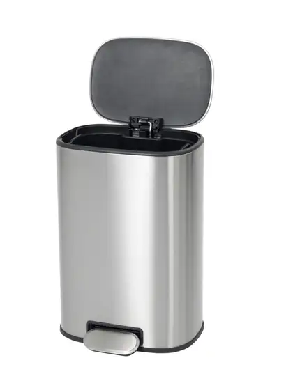 Відро для сміття з плавним закриттям овальне Mixxus Premium Diverse-TC0112 SS Color 12л колір наржа (MI7079) Відро для сміття з плавним закриттям овальне Mixxus Premium Diverse-TC0112 SS Color 12л колір наржа (MI7079)