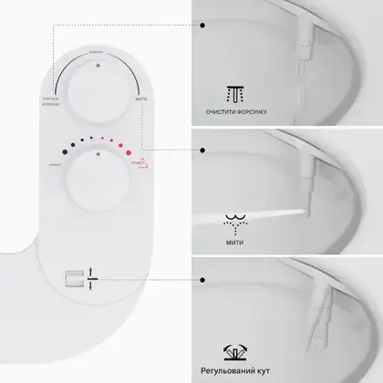 MIXXUS PREMIUM TCB-01 Накладка на унітаз з гігієнічним душем (MP6494) MIXXUS PREMIUM TCB-01 Накладка на унітаз з гігієнічним душем (MP6494)