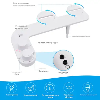 MIXXUS PREMIUM TCB-01 Накладка на унітаз з гігієнічним душем (MP6494) MIXXUS PREMIUM TCB-01 Накладка на унітаз з гігієнічним душем (MP6494)
