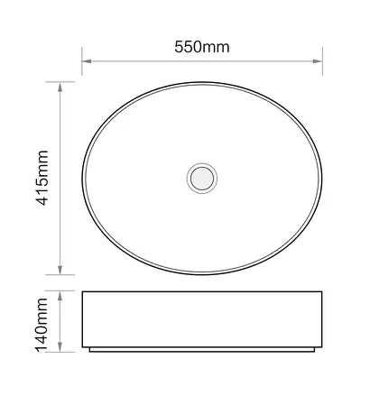 MIXXUS PREMIUM ELLIPSE-0104 Раковина накладна, мармур (MP6554)
