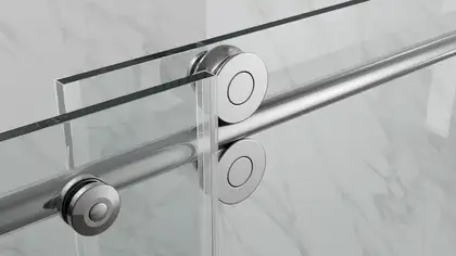 KOER SR SD06 Двері в нішу, прозоре скло, хром (KR5367)