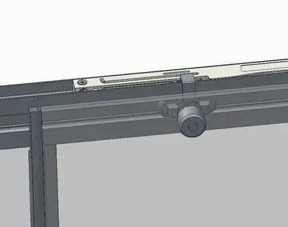 KOER SR SW05 Бічна стінка для душу, хром (KR5407)