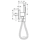 Душевой гарнитур Axor Starck Organic (цвет - полированный чёрный хром), 2 вида струи (12626330) фото 2 Aquada.com.ua