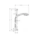 Hansgrohe Raindance Classic 100 Душевой набор 3jet, хром (27841000)