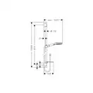 Душевой набор Hansgrohe Raindance Select E (цвет - хром/белый) (27857400) фото 2 Aquada.com.ua
