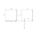 Душевая кабина Primera Frame 100 х 100 х 190 см (стекло "шиншилла) (SHRP56106) фото 2 Aquada.com.ua