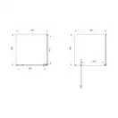 Душевая кабина Primera Frame 90 х 90 х h190 см (профиль - хром, стекло - "шиншилла) (SHRP56906) фото 4 Aquada.com.ua