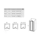 Душевые двери Ravak Supernova SDZ3-100 (профиль - белый, стекло - transparent) (02VA0100Z1) фото 2 Aquada.com.ua