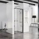 Душевая дверь Ravak Pivot PDOP1 800 х h1900 мм (профиль - чёрный, стекло - прозрачное) (03G40300Z1) фото 1 Aquada.com.ua