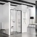 Душевая дверь Ravak Pivot PDOP2 100 х h1900 мм (профиль - чёрный, стекло - прозрачное) (03GA0300Z1) фото 1 Aquada.com.ua
