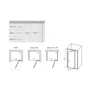 Ravak Pivot PDOP2 100 Душові двері, чорний (03GA0300Z1)