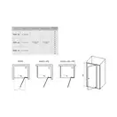 Душевые двери Ravak Pivot PDOP2-110 (профиль - белый; стекло - Transparent (прозрачный)) (03GD0100Z1) фото 2 Aquada.com.ua