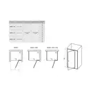 Душевые двери Ravak Pivot PDOP2-120 (профиль - белый; стекло - Transparent (прозрачный)) (03GG0100Z1) фото 2 Aquada.com.ua