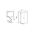 Душевые двери Ravak SmartLine SMSD2-100 (B) L (проофиль - хром, стекло - прозрачное) (0SLABA00Z1) фото 3 Aquada.com.ua