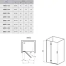 Душевые двери Ravak SmartLine SMSD2-90 (A) P (профиль - хром; стекло - Transparent (прозрачный)) (0SP7AA00Z1) фото 2 Aquada.com.ua
