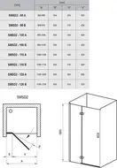 Душевые двери Ravak SmartLine SMSD2-90 (A) P (профиль - хром; стекло - Transparent (прозрачный)) (0SP7AA00Z1)
