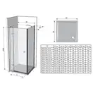 Душевая кабина Ravak SmartLine SMSD2-90 (B) R (профиль - хром, стекло - прозрачное) (0SP7BA00Z1) фото 2 Aquada.com.ua