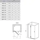Душевые двери Ravak SmartLine SMSD2-100 (A) P (профиль - хром; стекло - Transparent (прозрачный)) (0SPAAA00Z1) фото 2 Aquada.com.ua