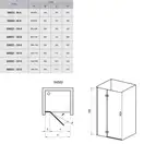 Душевые двери Ravak SmartLine SMSD2-110 (A) P (профиль - хром; стекло - Transparent (прозрачный)) (0SPDAA00Z1) фото 2 Aquada.com.ua