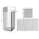 Душевая кабина Ravak SmartLine SMSD2-110 (B) R хром+transparent (0SPDBA00Z1) фото 2 Aquada.com.ua