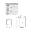 Душевые двери Ravak Brilliant BSD2-80 A-L (профиль - хром; стекло - Transparent (прозрачный)) (0UL4AA00Z1) фото 2 Aquada.com.ua