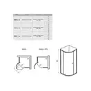 Душевая кабина Ravak Pivot (профиль - белый; стекло - Transparent (прозрачный)) PSKK3-80, h=1900 мм (37644100Z1) фото 2 Aquada.com.ua
