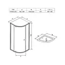 Душевая кабина Ravak Pivot PSKK3 1000 х 1000 х h1900 мм (профиль - чёрный, стекло - прозрачное) (376AA300Z1) фото 3 Aquada.com.ua