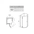 Душевая кабина Ravak Brilliant BSKK3-80 L (профиль - хром, стекло - transparent) (3UP44A00Y1) фото 3 Aquada.com.ua