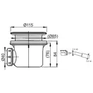 Душевая кабина Ravak Supernova 90 х 90 см с поддоном Ronda 90 ST и сифоном Basic 90 (профиль - белый, стекло - матовое) (70507505) фото 7 Aquada.com.ua
