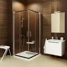 Душевая кабина Ravak X-Point 90 х 90 с поддоном Modena 90 ST и сифоном Basic 90 (профиль - пол. алюминий, стекло - прозрачное) (70507925) фото 1 Aquada.com.ua